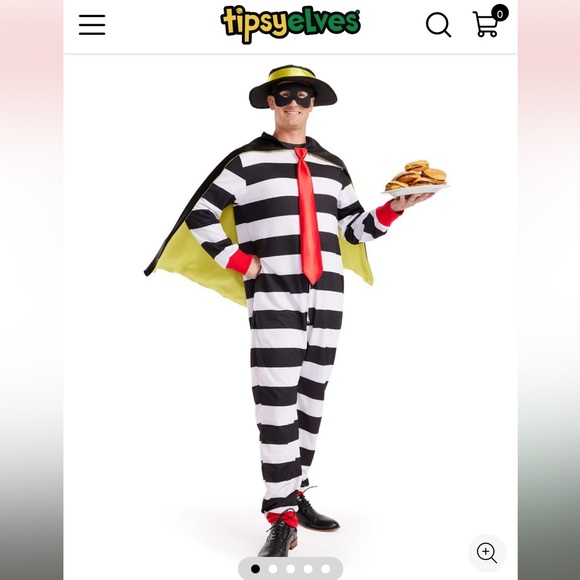 NWT Tipsy elves hamburglar men’s costume ; size XL - Picture 1 of 5